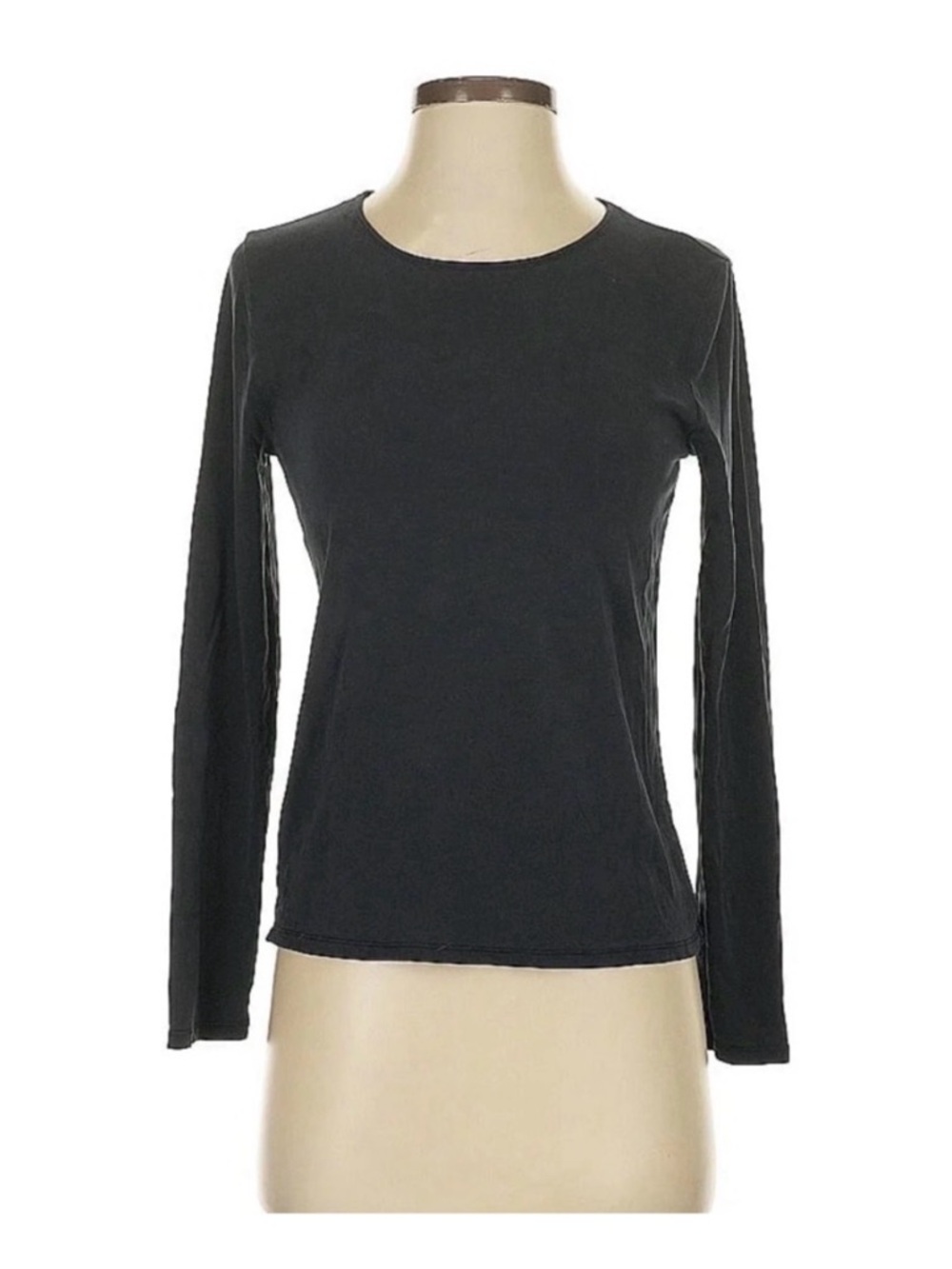 Magaschoni Women's M & L black top long sleeved stretchy